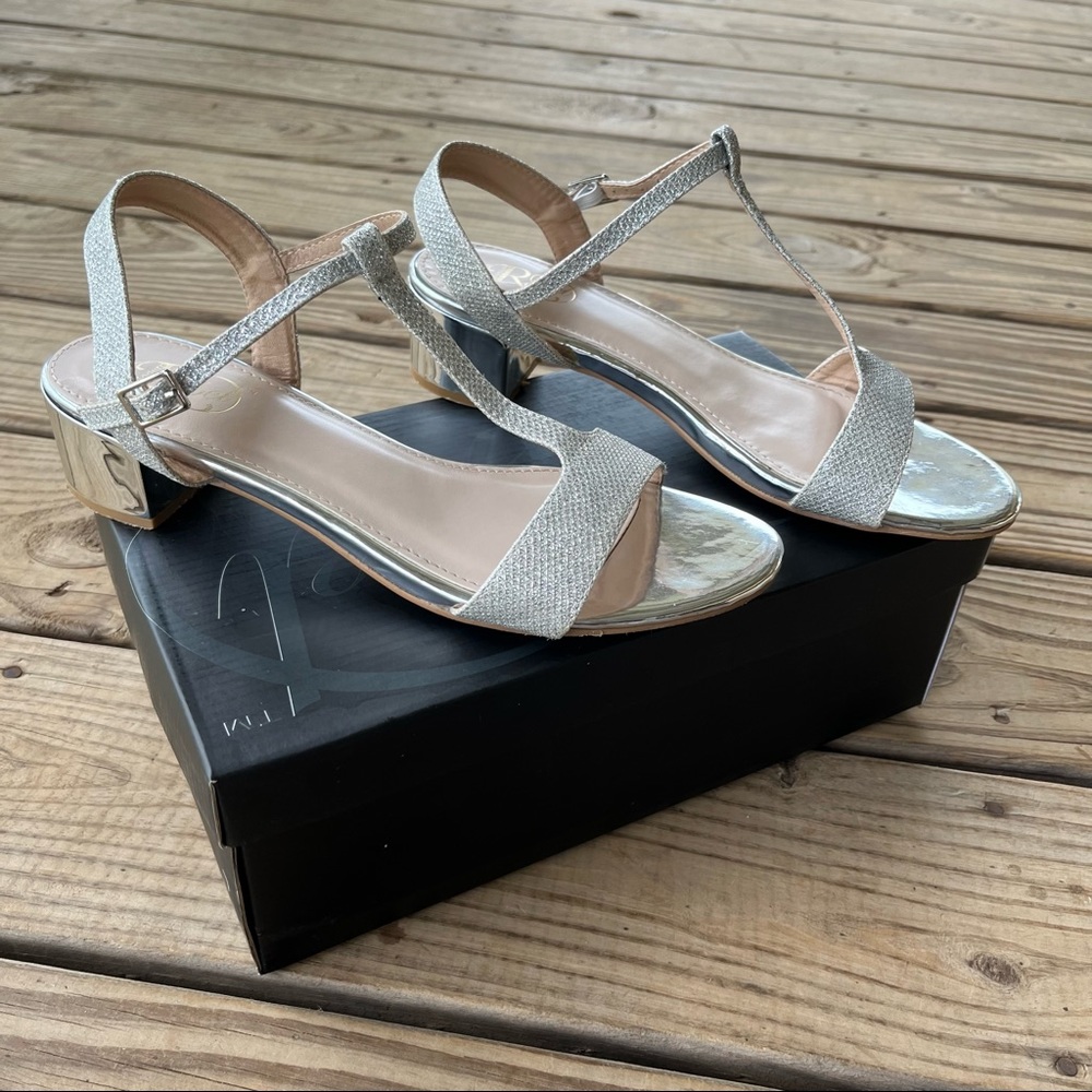 Modern Rebel Block heel Silver Open toe sandals